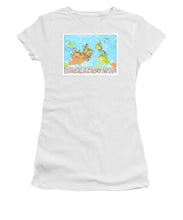 Upside Down Map Perspective - Women's T-Shirt (Athletic Fit)
