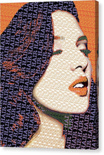 Vain Portrait Of A Woman 2 - Canvas Print Canvas Print Pixels 6.000" x 8.000" Mirrored Glossy