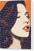 Vain Portrait Of A Woman 2 - Canvas Print Canvas Print Pixels 6.000" x 8.000" White Glossy