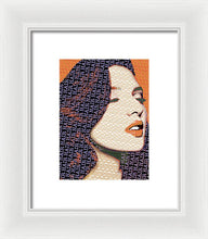 Vain Portrait Of A Woman 2 - Framed Print Framed Print Pixels 6.000" x 8.000" White White