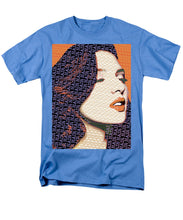 Vain Portrait Of A Woman 2 - Men's T-Shirt  (Regular Fit) Men's T-Shirt (Regular Fit) Pixels Carolina Blue Small 