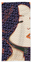 Vain Portrait Of A Woman 2 - Beach Towel Beach Towel Pixels Beach Sheet (37" x 74")  