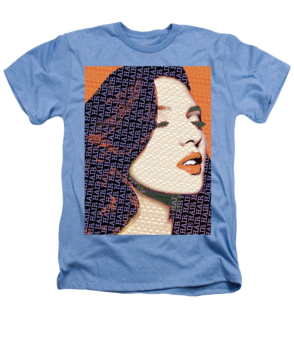 Vain Portrait Of A Woman 2 - Heathers T-Shirt Heathers T-Shirt Pixels Light Blue Small 