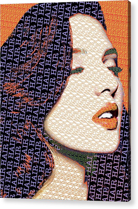 Vain Portrait Of A Woman 2 - Acrylic Print Acrylic Print Pixels 6.000