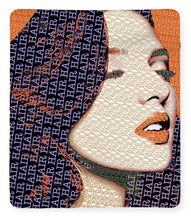 Vain Portrait Of A Woman 2 - Blanket Blanket Pixels 50" x 60" Sherpa Fleece 