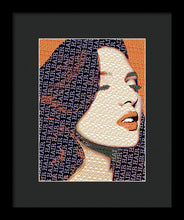 Vain Portrait Of A Woman 2 - Framed Print Framed Print Pixels 7.500" x 10.000" Black Black