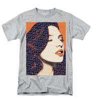 Vain Portrait Of A Woman 2 - Men's T-Shirt  (Regular Fit) Men's T-Shirt (Regular Fit) Pixels Heather Small 