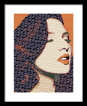 Vain Portrait Of A Woman 2 - Framed Print Framed Print Pixels 12.000" x 16.000" Black White