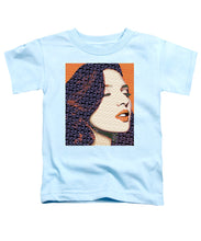 Vain Portrait Of A Woman 2 - Toddler T-Shirt Toddler T-Shirt Pixels Light Blue Small 