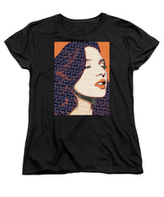 Vain Portrait Of A Woman 2 - Women's T-Shirt (Standard Fit) Women's T-Shirt (Standard Fit) Pixels Black Small 