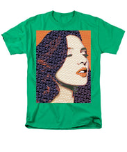 Vain Portrait Of A Woman 2 - Men's T-Shirt  (Regular Fit) Men's T-Shirt (Regular Fit) Pixels Kelly Green Small 