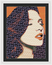 Vain Portrait Of A Woman 2 - Framed Print Framed Print Pixels 22.500" x 30.000" White Black