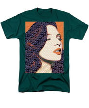 Vain Portrait Of A Woman 2 - Men's T-Shirt  (Regular Fit) Men's T-Shirt (Regular Fit) Pixels Hunter Green Small 