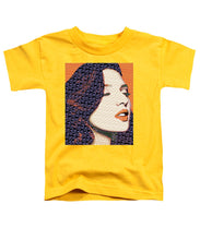 Vain Portrait Of A Woman 2 - Toddler T-Shirt Toddler T-Shirt Pixels Yellow Small 