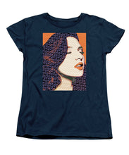Vain Portrait Of A Woman 2 - Women's T-Shirt (Standard Fit) Women's T-Shirt (Standard Fit) Pixels Navy Small 