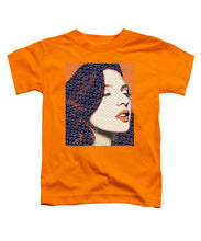 Vain Portrait Of A Woman 2 - Toddler T-Shirt Toddler T-Shirt Pixels Orange Small 