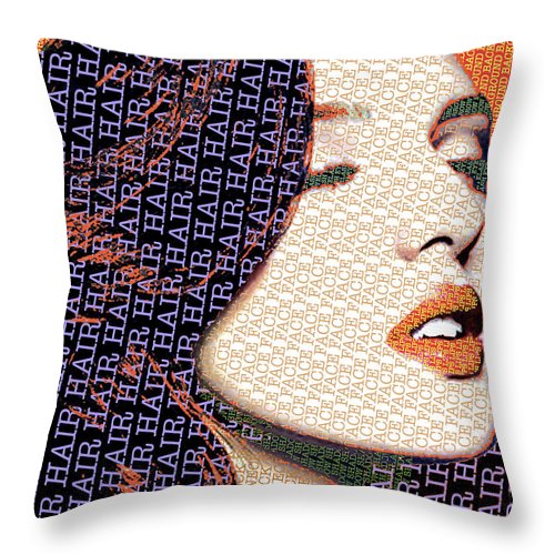 Vain Portrait Of A Woman 2 - Throw Pillow Throw Pillow Pixels 14