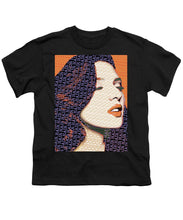 Vain Portrait Of A Woman 2 - Youth T-Shirt Youth T-Shirt Pixels Black Small 