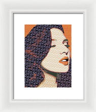 Vain Portrait Of A Woman 2 - Framed Print Framed Print Pixels 7.500" x 10.000" White White