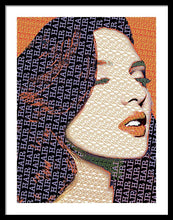 Vain Portrait Of A Woman 2 - Framed Print Framed Print Pixels 22.500" x 30.000" Black White