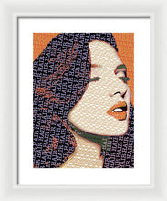 Vain Portrait Of A Woman 2 - Framed Print Framed Print Pixels 12.000" x 16.000" White White