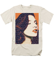 Vain Portrait Of A Woman 2 - Men's T-Shirt  (Regular Fit) Men's T-Shirt (Regular Fit) Pixels Cream Small 