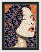 Vain Portrait Of A Woman 2 - Framed Print Framed Print Pixels 27.000" x 36.000" White Black