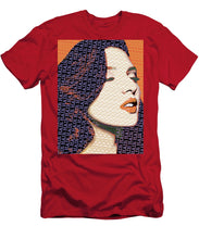 Vain Portrait Of A Woman 2 - Men's T-Shirt (Athletic Fit) Men's T-Shirt (Athletic Fit) Pixels Red Small 