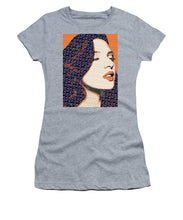 Vain Portrait Of A Woman 2 - Women's T-Shirt (Athletic Fit) Women's T-Shirt (Athletic Fit) Pixels Heather Small 