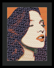 Vain Portrait Of A Woman 2 - Framed Print Framed Print Pixels 15.000" x 20.000" Black Black