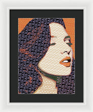 Vain Portrait Of A Woman 2 - Framed Print Framed Print Pixels 12.000" x 16.000" White Black