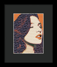 Vain Portrait Of A Woman 2 - Framed Print Framed Print Pixels 6.000" x 8.000" Black Black