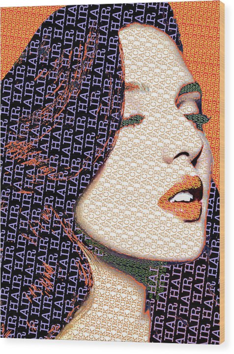 Vain Portrait Of A Woman 2 - Wood Print Wood Print Pixels 6.000