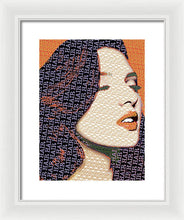 Vain Portrait Of A Woman 2 - Framed Print Framed Print Pixels 10.500" x 14.000" White White