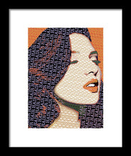 Vain Portrait Of A Woman 2 - Framed Print Framed Print Pixels 7.500" x 10.000" Black White