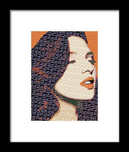 Vain Portrait Of A Woman 2 - Framed Print Framed Print Pixels 6.000" x 8.000" Black White