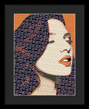 Vain Portrait Of A Woman 2 - Framed Print Framed Print Pixels 12.000" x 16.000" Black Black