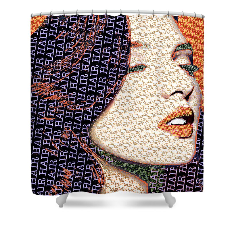 Vain Portrait Of A Woman 2 - Shower Curtain Shower Curtain Pixels 71