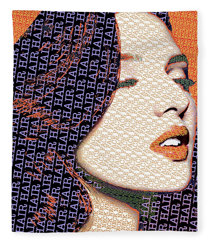 Vain Portrait Of A Woman 2 - Blanket Blanket Pixels 50
