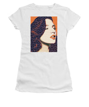 Vain Portrait Of A Woman 2 - Women's T-Shirt (Athletic Fit) Women's T-Shirt (Athletic Fit) Pixels White Small 