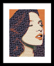 Vain Portrait Of A Woman 2 - Framed Print Framed Print Pixels 10.500" x 14.000" Black White