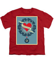 Rubino Zen Namaste - Youth T-Shirt Youth T-Shirt Pixels Red Small 