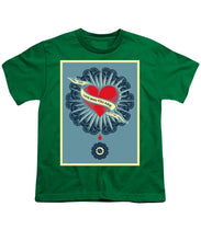 Rubino Zen Namaste - Youth T-Shirt Youth T-Shirt Pixels Kelly Green Small 