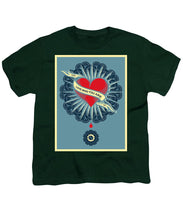 Rubino Zen Namaste - Youth T-Shirt Youth T-Shirt Pixels Hunter Green Small 