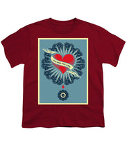 Rubino Zen Namaste - Youth T-Shirt Youth T-Shirt Pixels Cardinal Small 