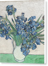 Vincent Van Gogh Irises Floral Purple - Canvas Print Canvas Print Pixels 6.625" x 8.000" White Glossy