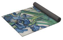 Vincent Van Gogh Irises Floral Purple - Yoga Mat Yoga Mat Pixels   