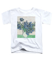 Vincent Van Gogh Irises Floral Purple - Toddler T-Shirt Toddler T-Shirt Pixels White Small 