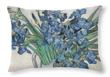 Vincent Van Gogh Irises Floral Purple - Throw Pillow Throw Pillow Pixels 20" x 14" Yes 