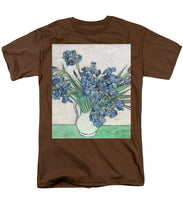 Vincent Van Gogh Irises Floral Purple - Men's T-Shirt  (Regular Fit) Men's T-Shirt (Regular Fit) Pixels Coffee Small 